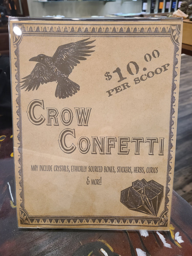 Crow Confetti Scoops