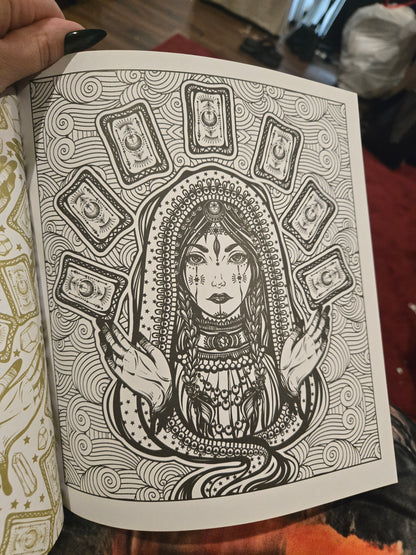 Tarot Coloring Book: Color Your Way to Unlock & Explore your Magickal Intuition