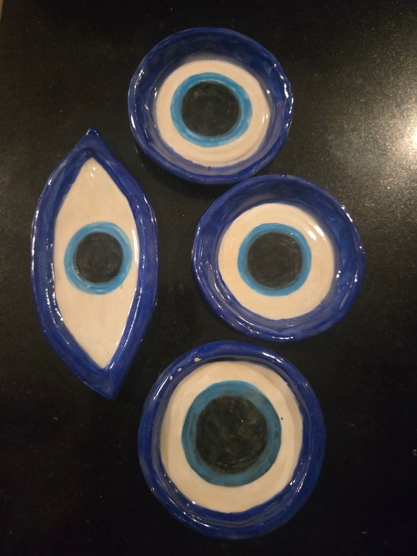 Handmade Evil Eye Pottery by Tilted Tulips