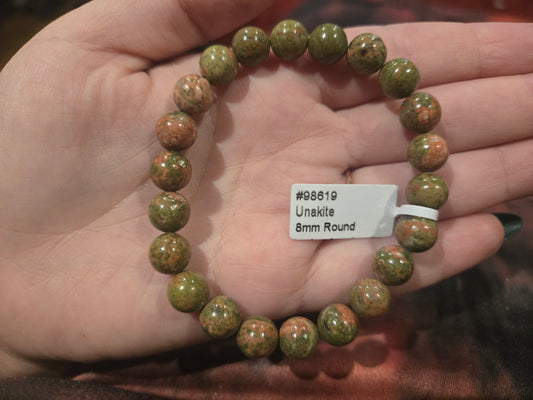 Crystal  Bracelet - Unakite