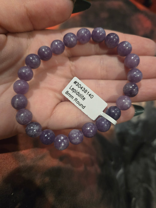 Crystal  Bracelet - Lepidolite