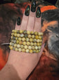 Crystal  Bracelet -  Serpentine (Yellow Turquoise)