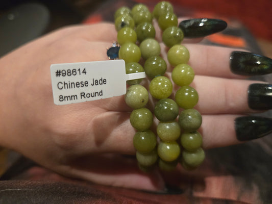 Crystal  Bracelet - Chinese Jade