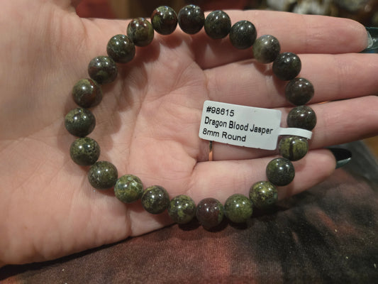 Crystal  Bracelet - Dragons Blood Jasper