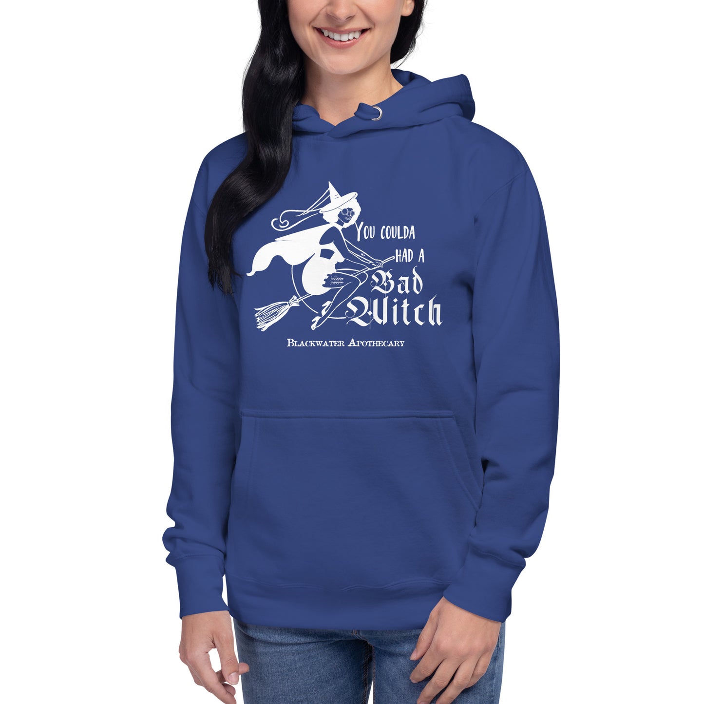 Coulda Had a Bad Witch II - Black & White Unisex Hoodie