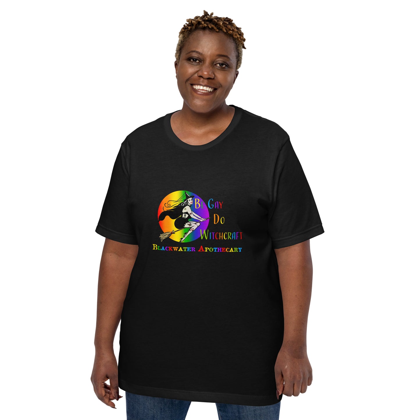 Be Gay Do Witchcraft Blackwater Apothecary Unisex t-shirt