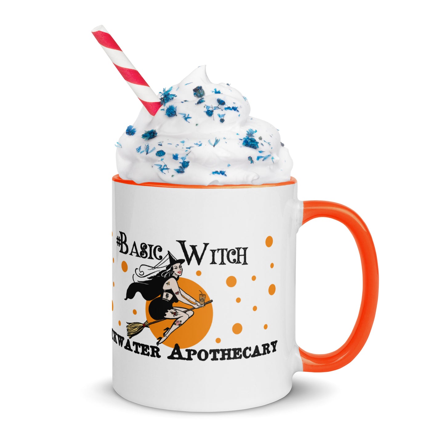 Coulda Had a Bad Witch Orange Mug with Color Inside
