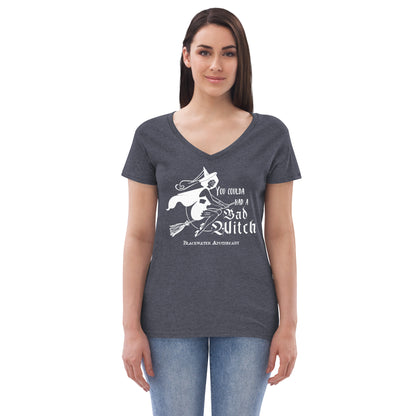 Coulda Had A Bad Witch II - Black & White Women’s recycled v-neck t-shirt