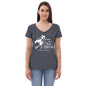Coulda Had A Bad Witch II - Black & White Women’s recycled v-neck t-shirt